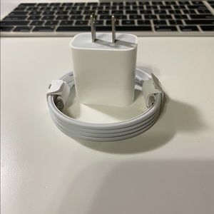 Apple 18w fast charger with lighting cable